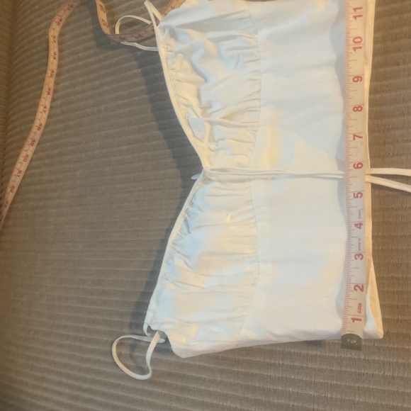 House of CB Lilibeth White Bustier Top sz Small - Picture 9 of 11